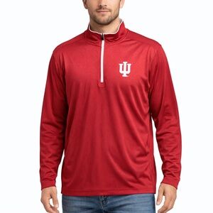 Indiana Hoosiers Colosseum 1/4 Zip Pullover Men’s L Red Long Sleeve Performance